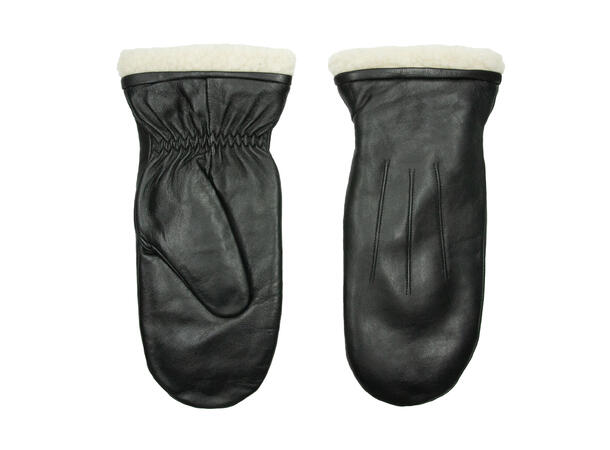 Vott dame skinn m/teddy for strl 7,5 Sort Høst 