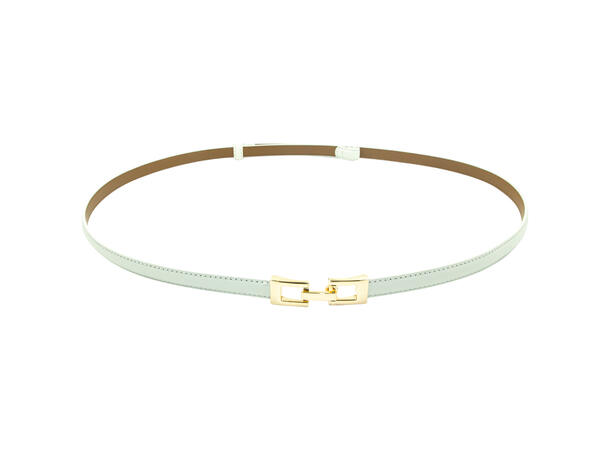 Belte 1,5cm m/justerbar spenne hvit 