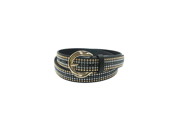 Belte 3cm m/studs sort 