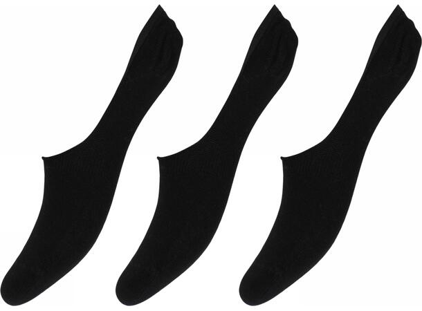DECOY footies thin bamboo 3pk Black 37-41 Økotex - NOOS 