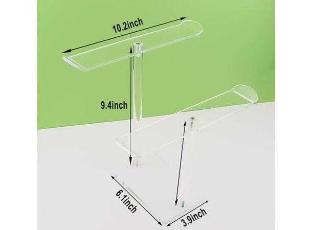 Display til hårbøyler m/dobbelt stativ 