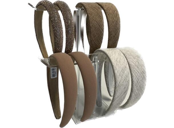 Display til hårbøyler m/dobbelt stativ 