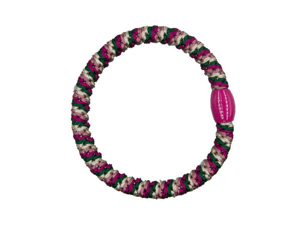Hårstrikk "fuksia/grønn" 