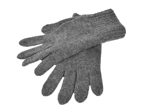 Vante herre ull/cashmir lys grå Høst 