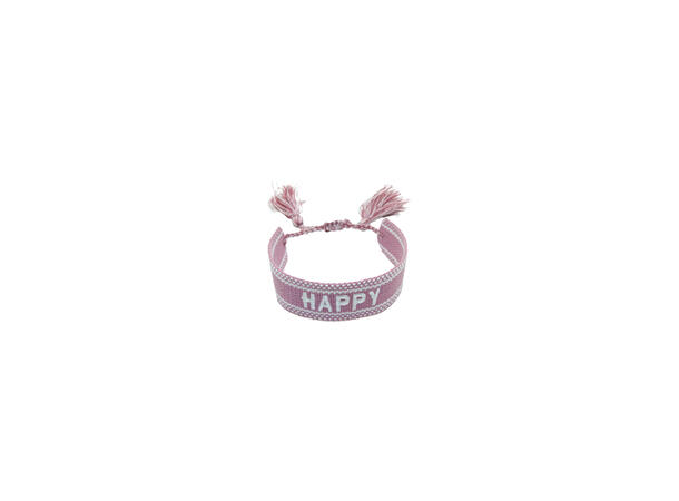 Armbånd "HAPPY" rosa 