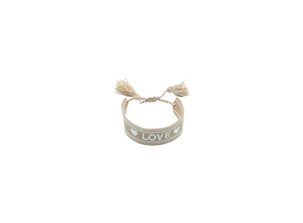 Armbånd "LOVE" beige 
