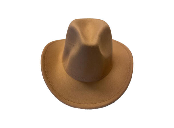 Cowboyhatt i filt one size Camel 