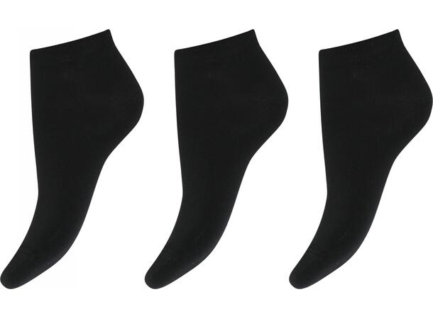 DECOY sneaker org. cotton 3pk Sort 37-41 Økotex - Org. cotton - NOOS 