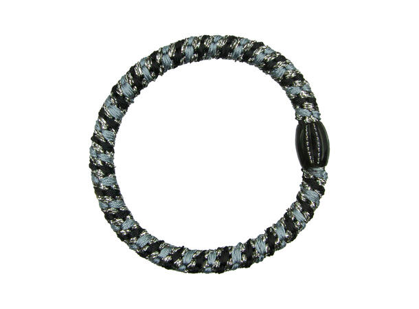 Hårstrikk m/lurex sort mix 