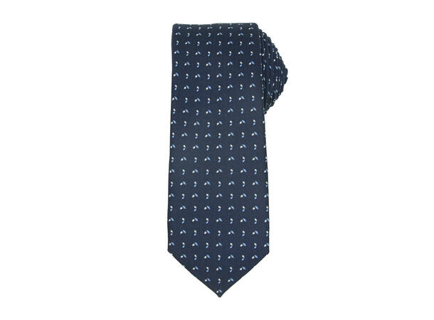 Konfirmant slips smømønstret navy 