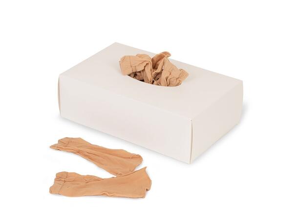 Nylon sokker natur "test sokker" 