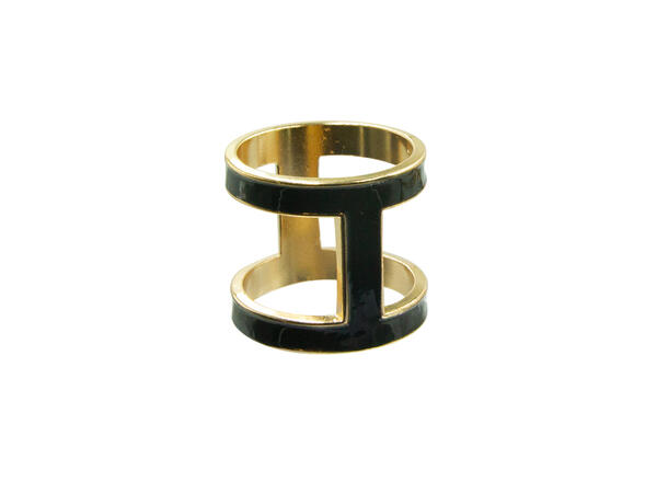 Skjerf ring "H" sort 
