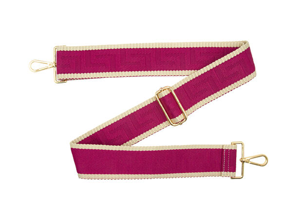 Skulderrem til veske Delikat m/kant sterk rosa 