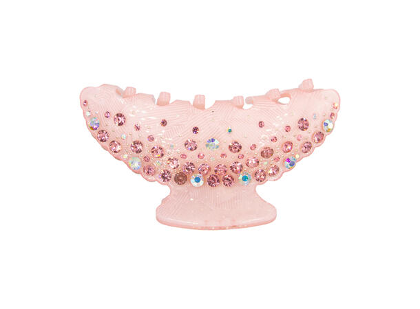 Hårklype 10x5cm rosa 
