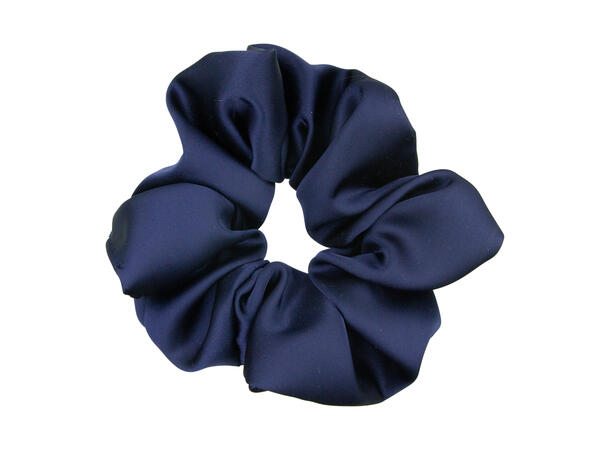 Hårstrikk stor ensfarget navy 