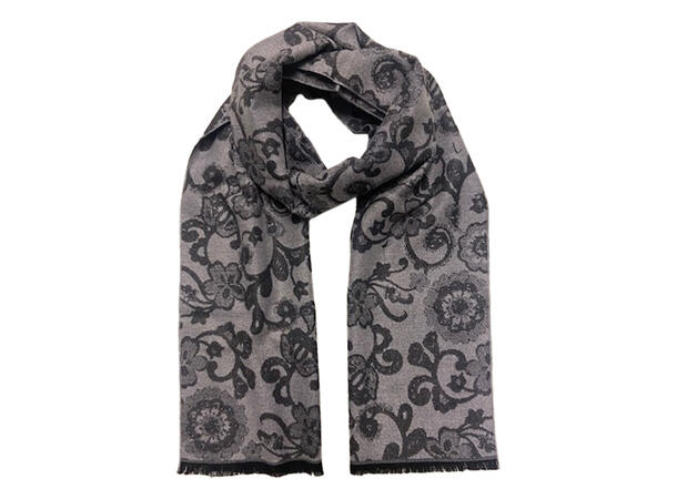 Skjerf Paisley 35x180 Grå* Høst 