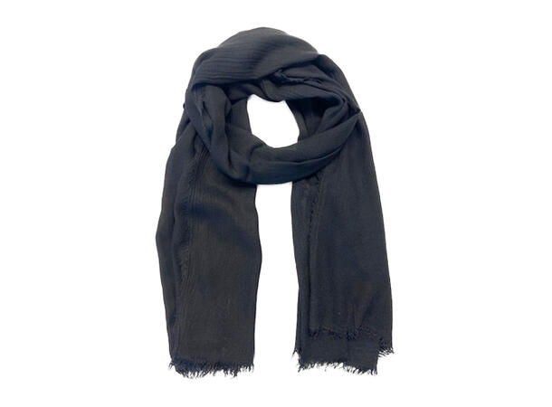 Skjerf ensfarget  50x190 Sort 