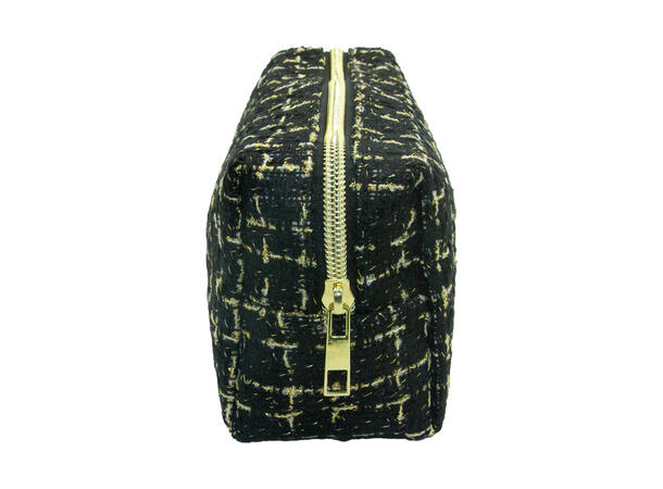 Toalettmappe m/lurex sort 