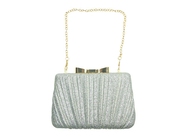 Veske liten Party clutch sølv 