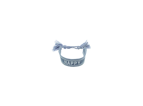 Armbånd "HAPPY" blå 