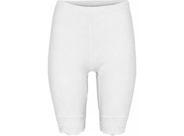 DECOY shorts w/lace, organic White L - NOOS 