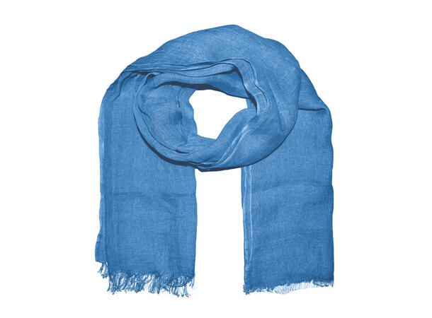Skjerf Herre ensfarget 70x200 Jeansblå 