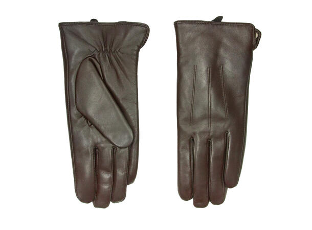 Dame hanske skinn m/teddy for strl 7,5 Brun Høst 