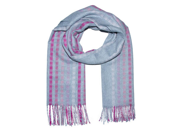 Dame skjerf i tone in tone 70x180 rosa 