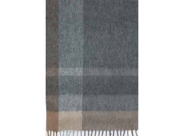 Dame skjerf m/delikate ruter 30x180 Brun Høst 