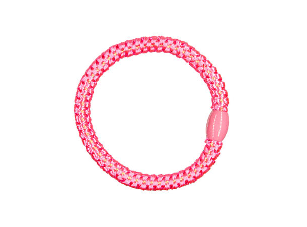 Hårstrikk ensfarget "sterk rosa" 