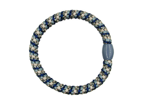 Hårstrikk m/lurex blå mix 