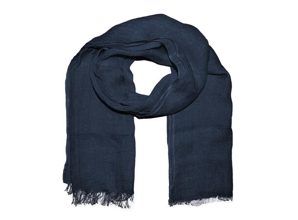 Skjerf Herre ensfarget 70x200 Navy 