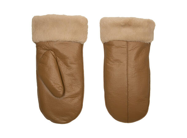 Ensfarget PU vott mørk cognac Høst 