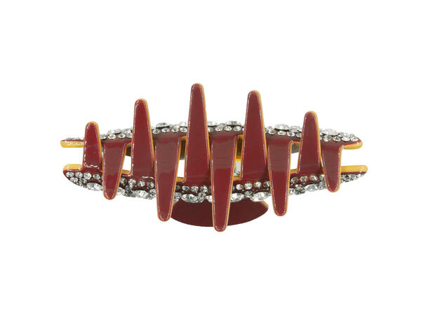 Hårklype 9,5x4,5cm Brun 