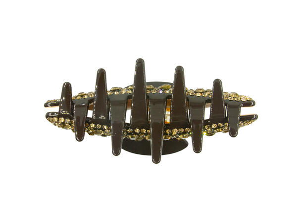 Hårklype 9,5x4,5cm Sort 