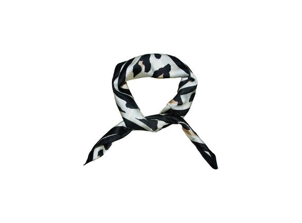 Skjerf dyreprint 70x70 Offwhite 