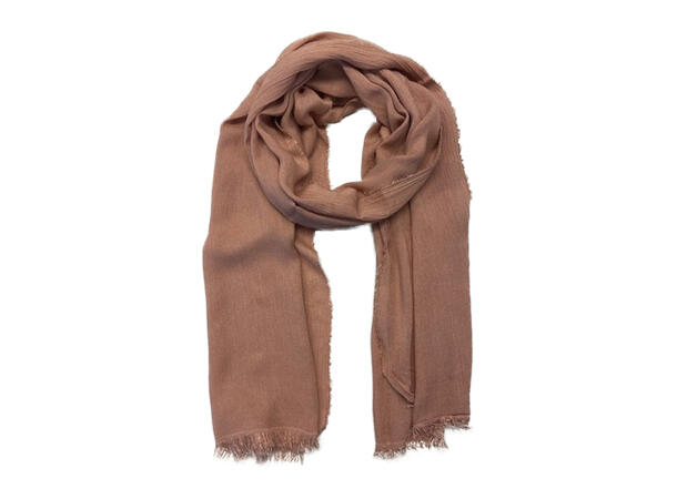 Skjerf ensfarget  50x190 Lys rosa 