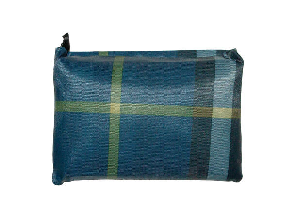 Veske "shopping" blå rutet 