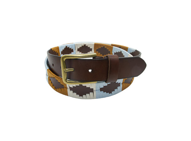 Barn belte 3cm mønstert natur strl 85 *Brando Kids" 