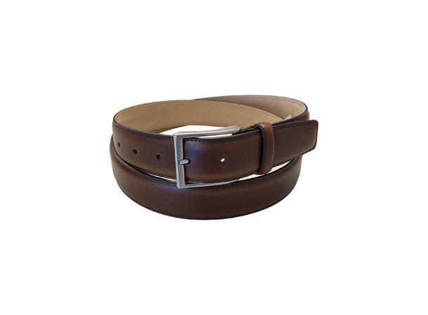 Belte Herre klassisk "glans" dress mellombrun 