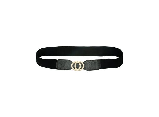 Belte strikk m/runddinger 5cm sort* 