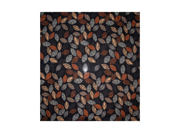 Dame skjerf m/blader 90x180 sort 