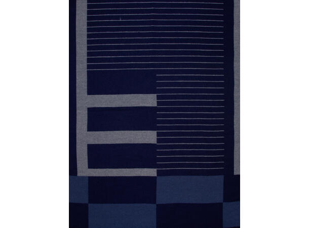 Dame skjerf stripet 65x180 blå 