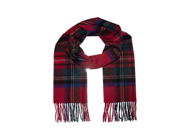 Herre skjerf klassisk ruter 30x180 rød Høst 