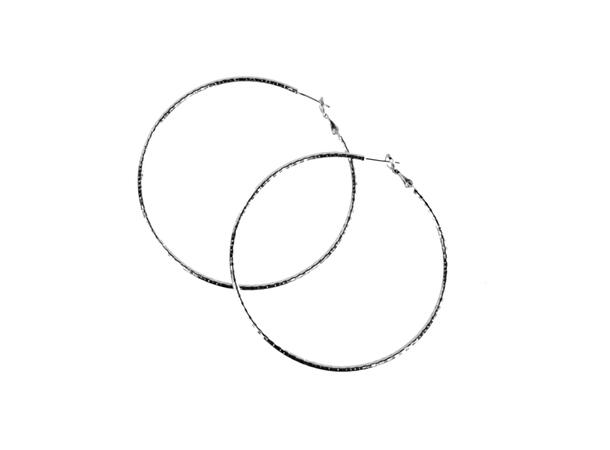 Hårbøyle smal 1 cm sølv 