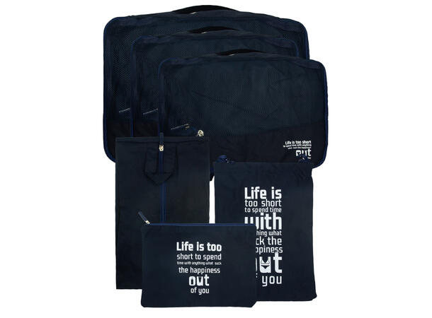 Reisesett "Summer" inkl. 6 vesker navy SS26 