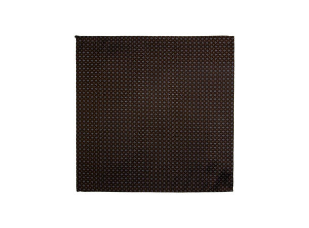 Santi 8cm silkeslips+lommetørkle sett hengende brun 