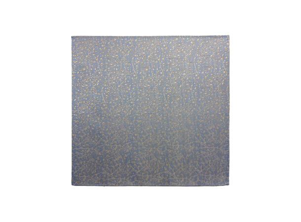 Santi silkeslips+lommetørkle mønstert sett hengende lys blå 