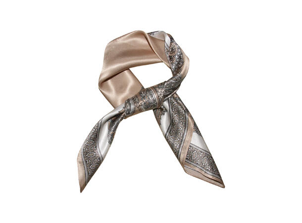 Skjerf klassisk SILKE 70x70 beige 