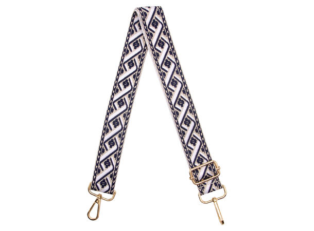 Skulderrem til veske twist gull navy 